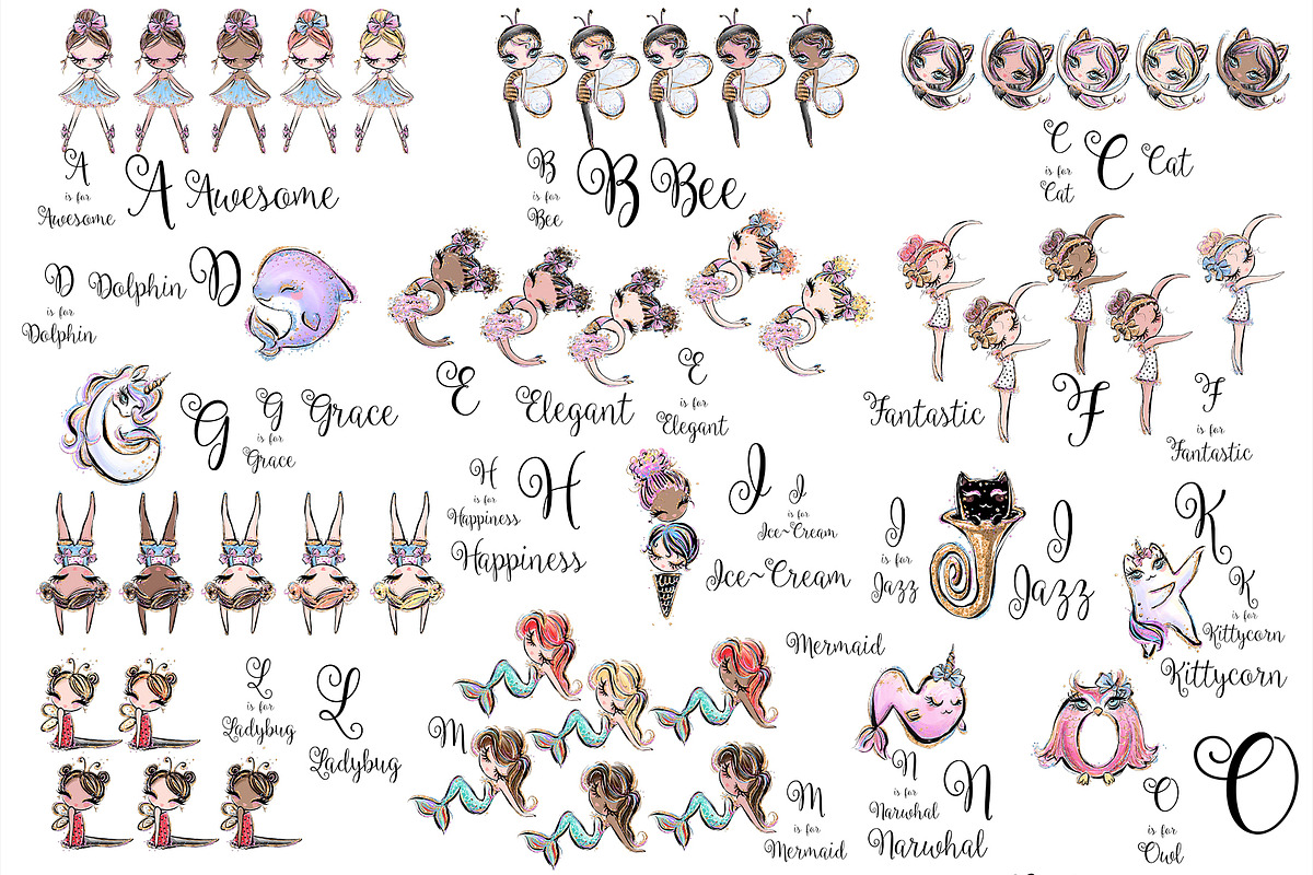 Body Alphabet Bundle, a Solid Icon by KaramfilaS (Photo 2 of 8)