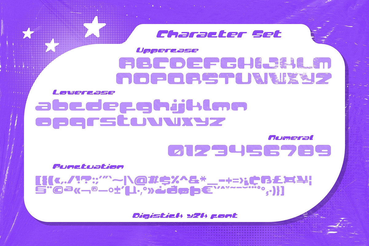 Digistick - Y2K Font, a Font by Snape Design Studio (Photo 2 of 5)