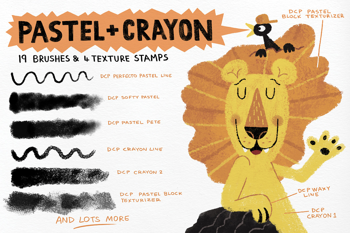 Photoshop Pastel and Crayon Brushes, a Brush Add-On by David Creighton-Pester (Photo 1 of 3)
