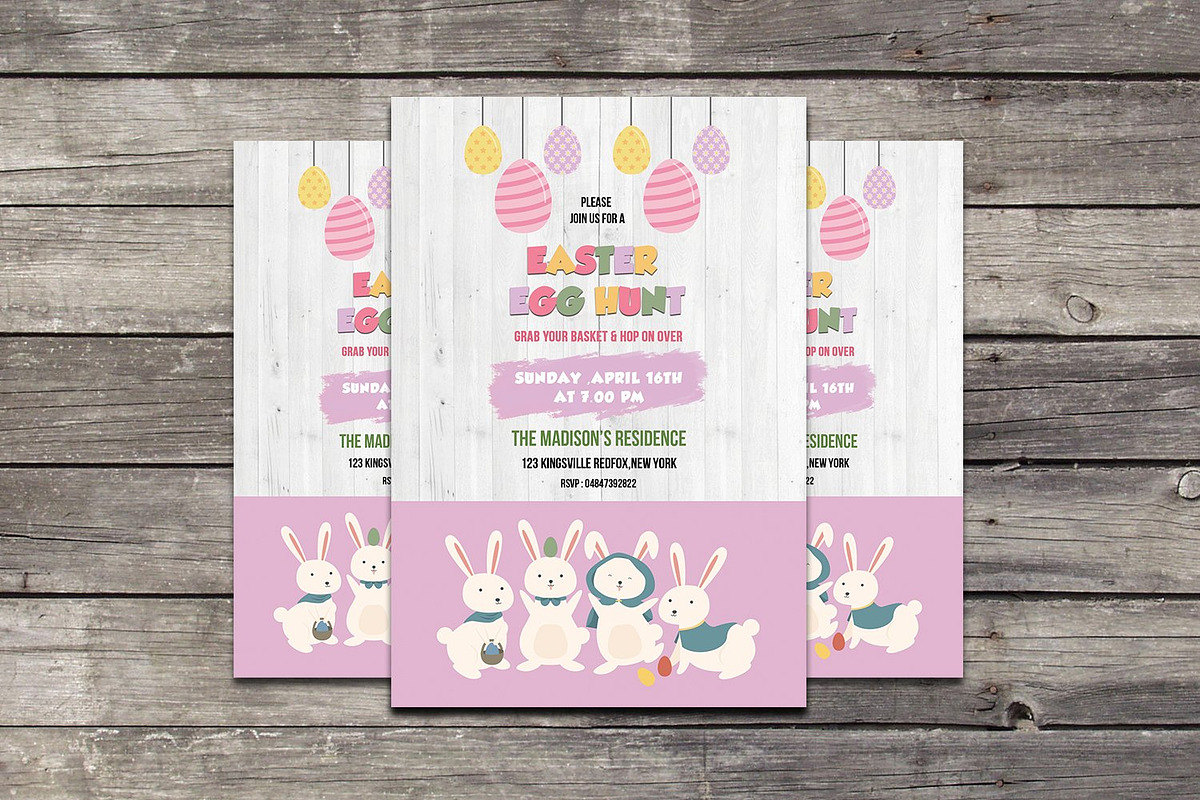 Easter Invitation Flyer Template, a Flyer Template by Template Shop (Photo 2 of 3)