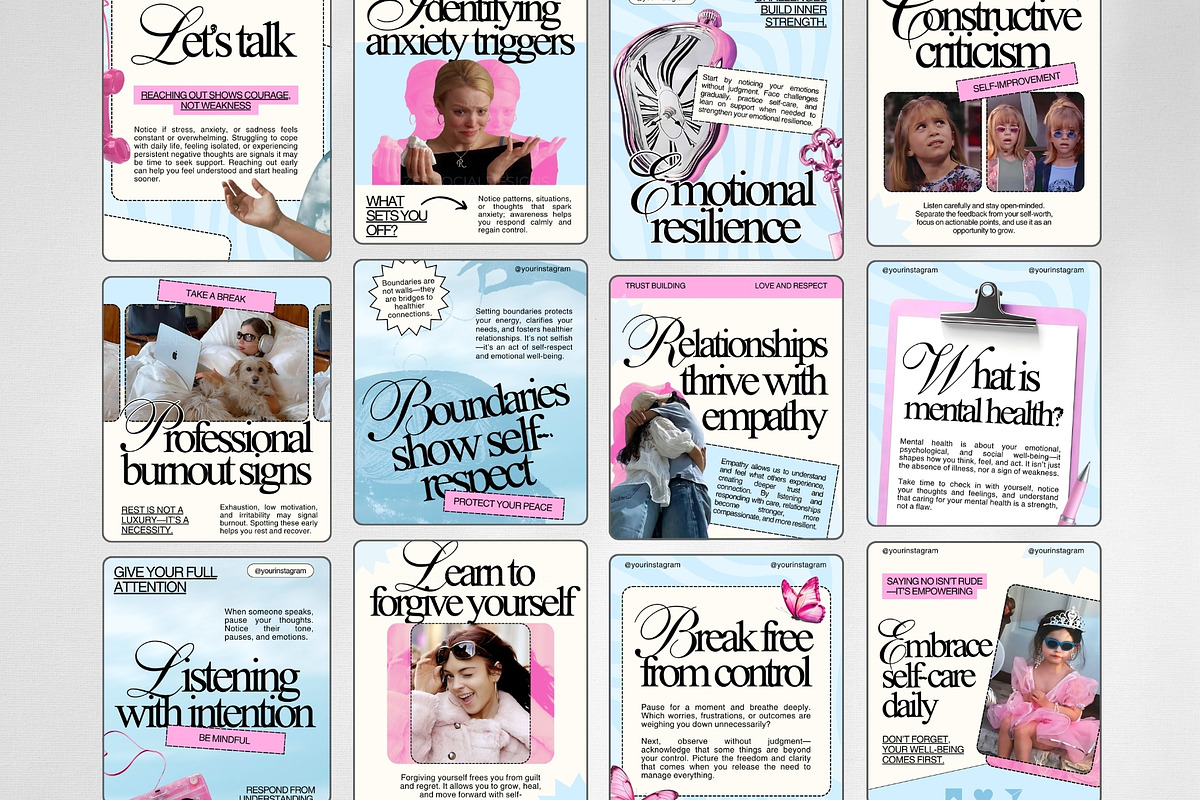 Mental Health Coach Instagram Template preview 2