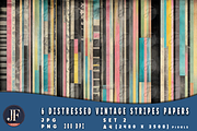 Distressed Vintage Stripes Papers 2, a Background Graphic by Joaquin Fernandez Studio (Thumbnail 3 of 4)