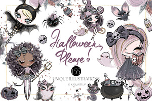 Cute Halloween Zombies Mega Bundle, a Seasonal Illustration by KaramfilaS