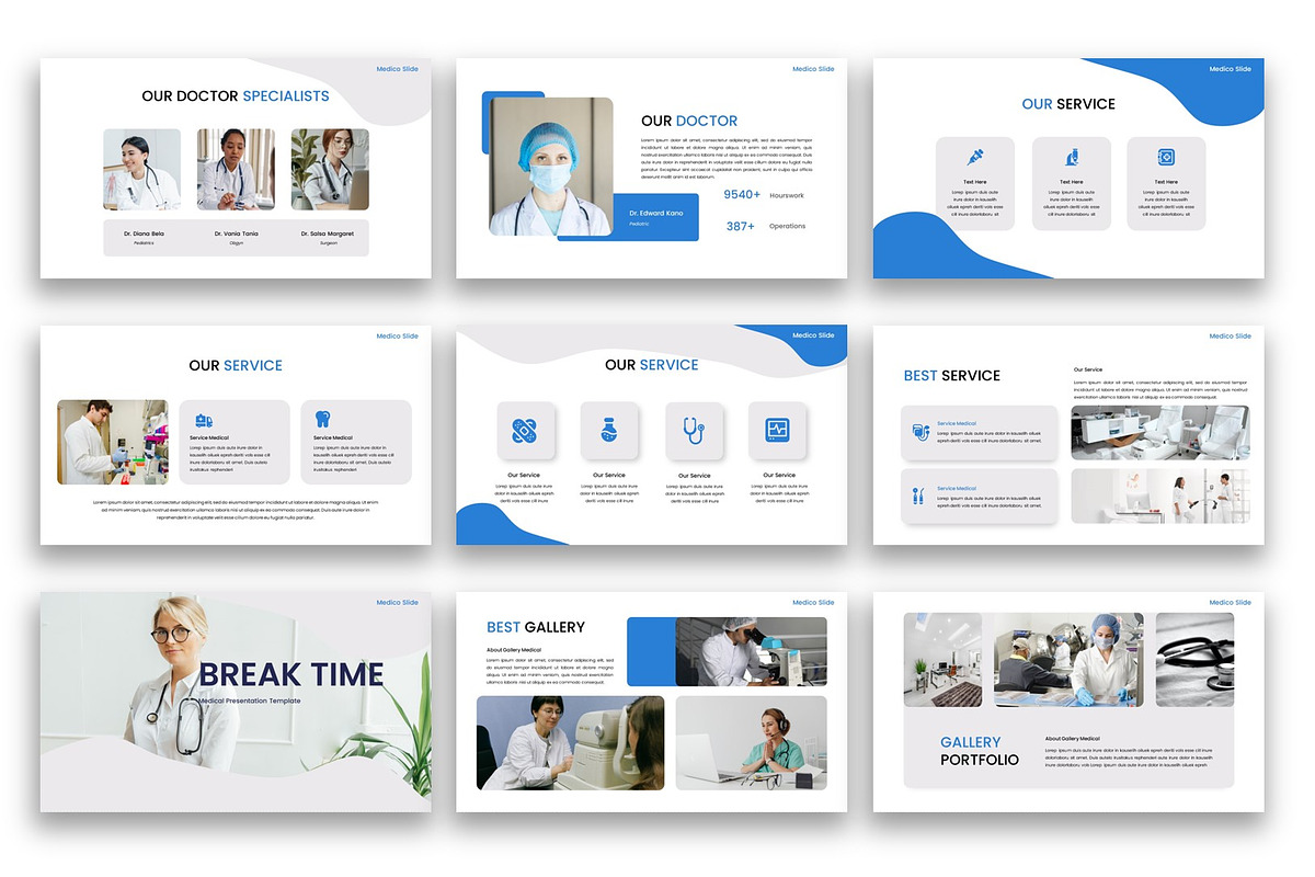 Medico – Medical Google Slide, a Presentation Template by kreatifreya (Photo 3 of 5)