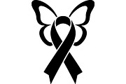 Breast Cancer Ribbon with Butterfly, a Seasonal Illustration by balal (Thumbnail 12 of 17)