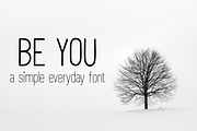 Be You | A simple everyday font, a Sans Serif Font by Design av MAD (Thumbnail 1 of 6)