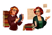 Business Pin-up girls, an Education Illustration by Ira Cvetnaya (Thumbnail 7 of 8)