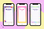 Happy Birthday List Templates, a Templates & Theme by TemplateCastleStore (Thumbnail 4 of 9)