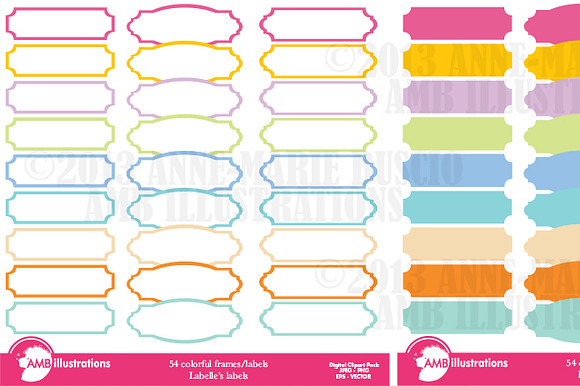 Colorful Frames and Labels, AMB-478 preview 2