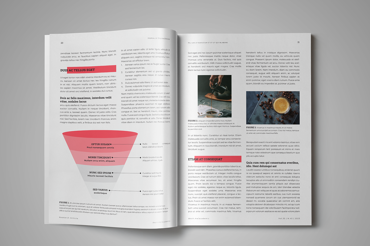 Academic Journal Template, a Brochure Template by StockInDesign (Photo 5 of 11)