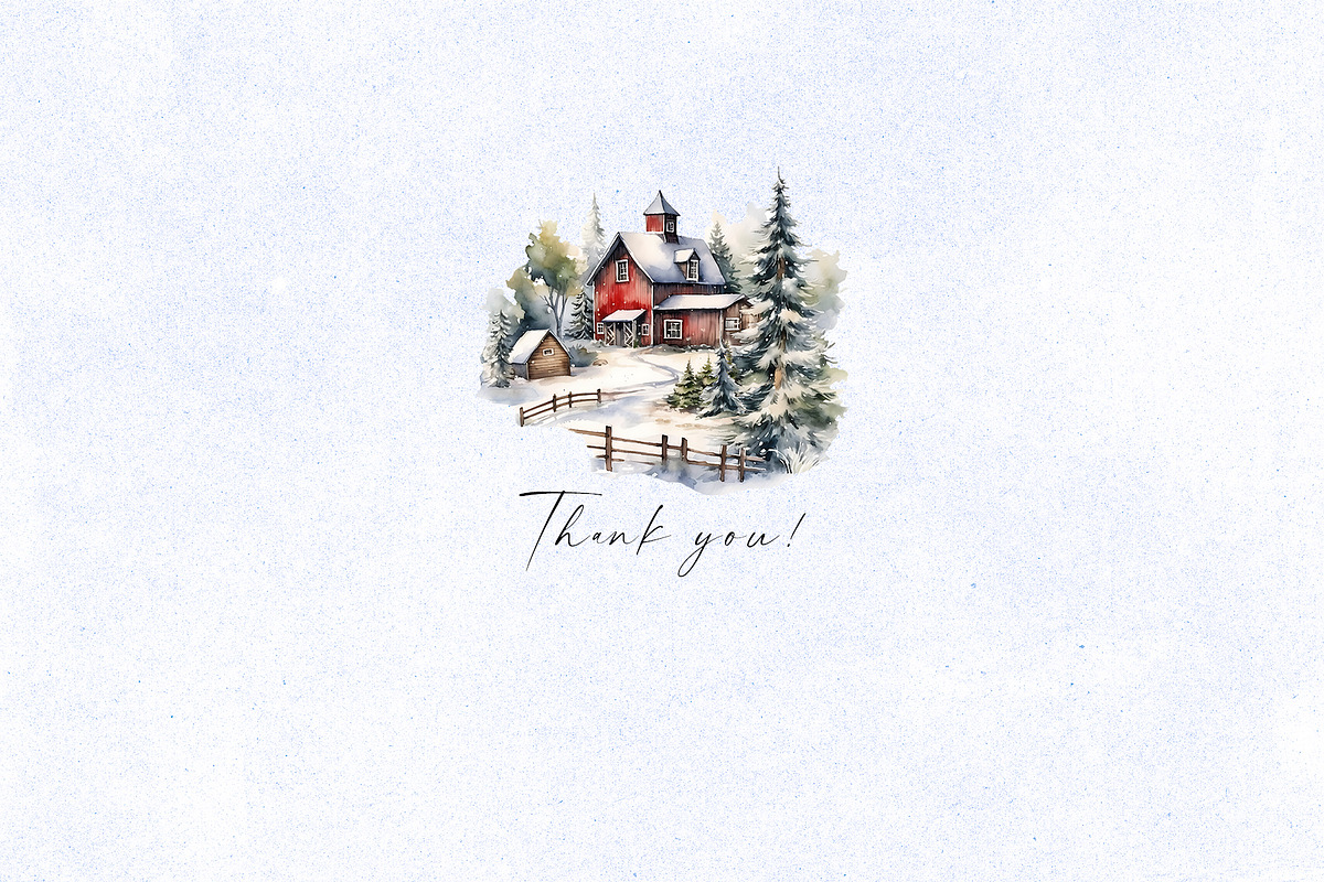 Watercolor Christmas House, a Seasonal Illustration by Vasmila (Photo 8 of 8)