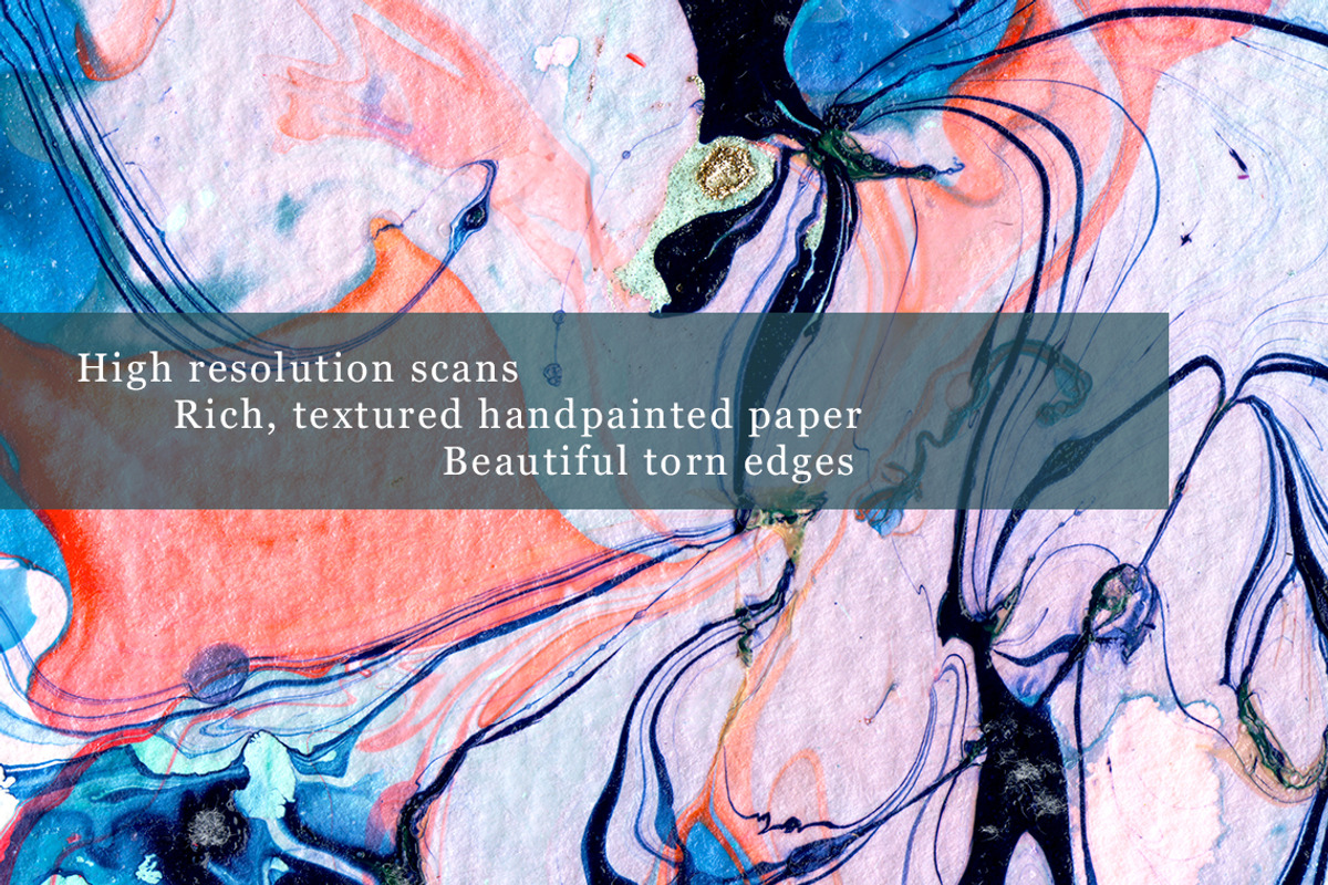 Mixed Media Papers: Marbleized Paper, a Texture Graphic by happychinchilla (Photo 3 of 3)
