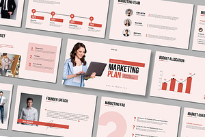 Minimal Business Marketing Plan, a Presentation Template by Mighty-Slide
