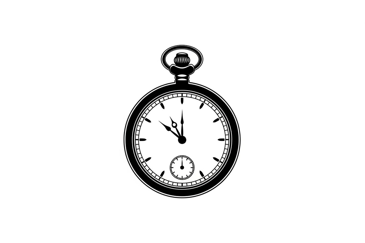 Vintage Pocket Watch SVG Bundle, an Illustration by yasushie (Photo 9 of 31)