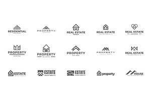 Real Estate Logo Bundle Set