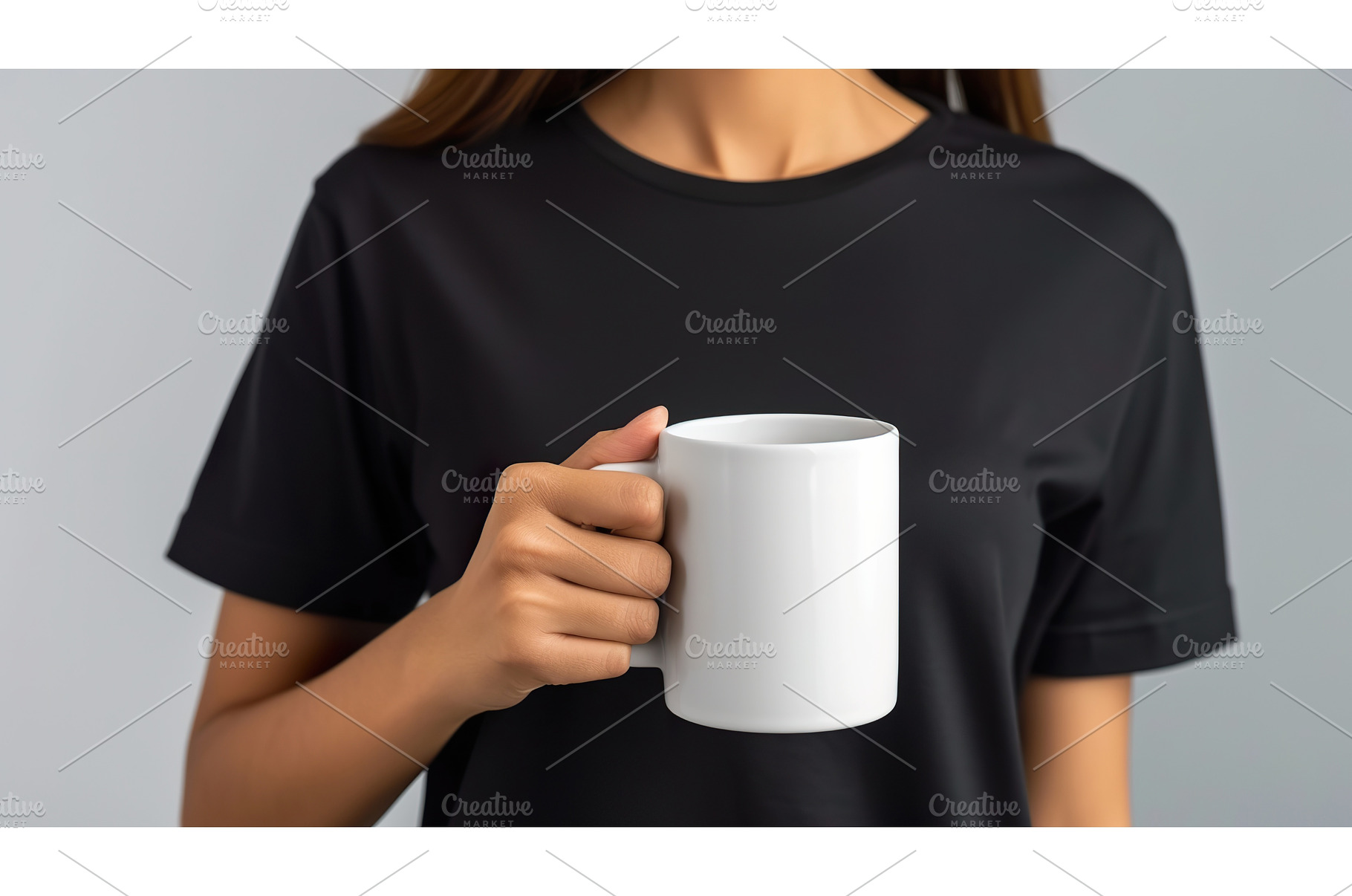 Woman Holding a White Coffee Mug, a Person Photo by Lermont51