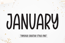 January | Script Font
