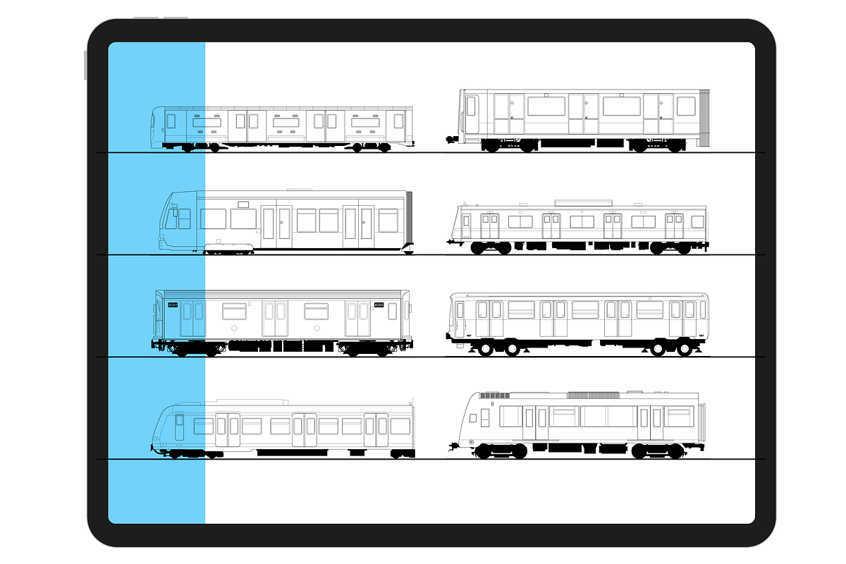 TRAINiPAD Procreate Brush Set, a Brushes & More by ZOOTHOUSANDSIX (Photo 2 of 3)