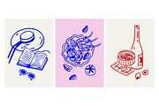 Dolce Vita, summer set + backgrounds, a Decorative Illustration by Good Studio (Thumbnail 8 of 28)