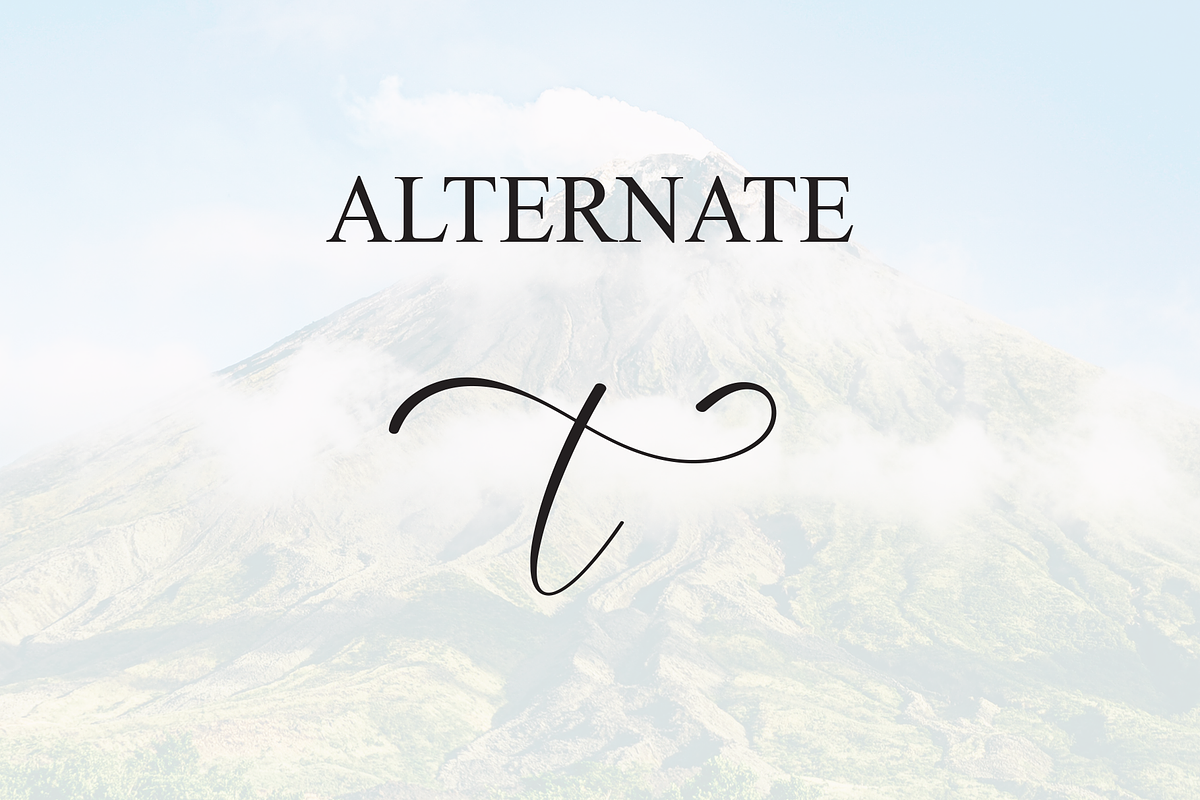 Mountain | Script Font, a Handwritten Font by Scratchones (Photo 8 of 9)