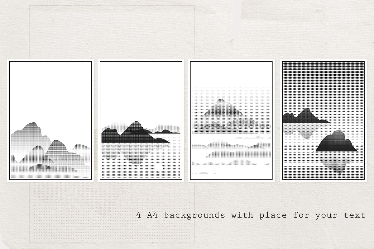 Risographic mountains, an Object Illustration by Nadia Murash (Photo 4 of 5)