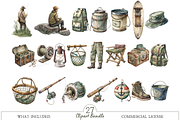 Fathers Day Fishing Graphics Set, an Illustration by MockupWizard (Thumbnail 2 of 5)