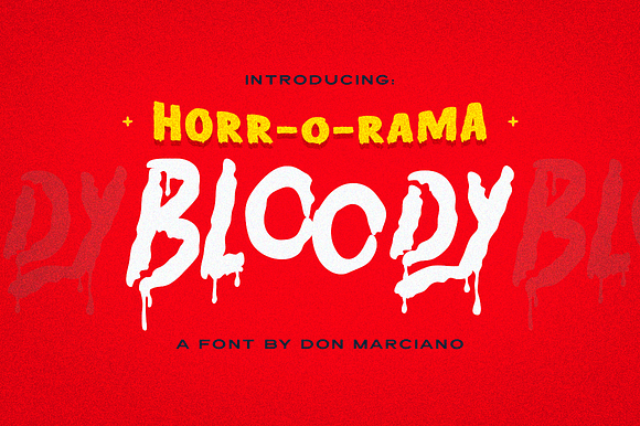 Bloody Scary Font preview 7