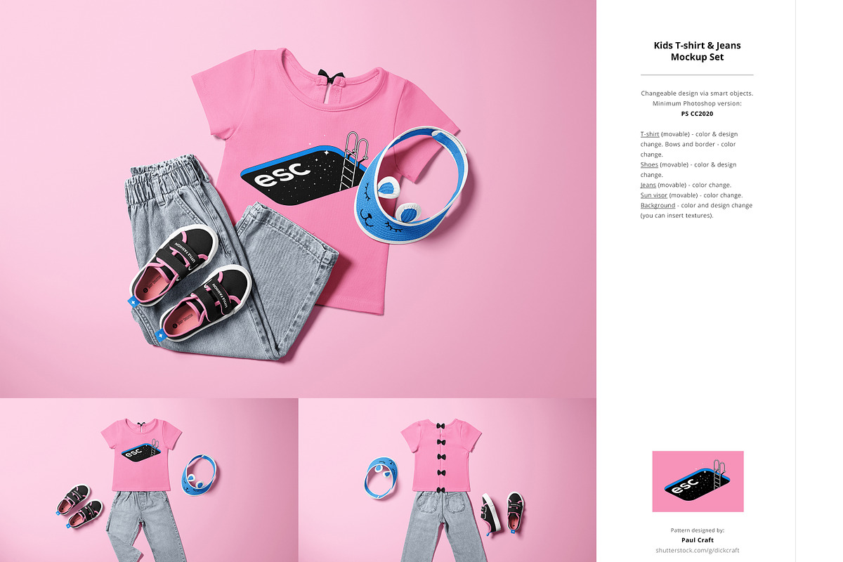 Little Fashion 2 Mockup Bundle, a Merchandise Mockup by creatsy5 (Photo 36 of 38)