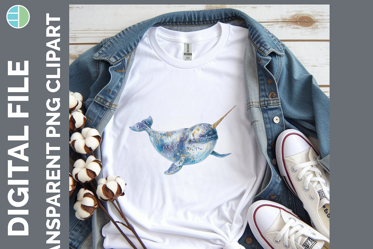 Whale Illustration Bundle, 20 PNG, an Animal Illustration by Enliven Designs (Photo 5 of 8)