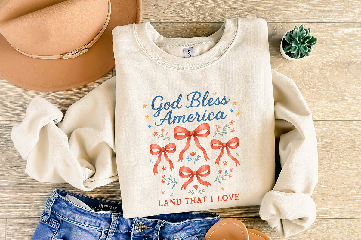 God Bless America PNG, Coquette 4th, an Illustration by SharpMarketplace (Photo 8 of 9)
