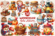 Boho Autumn Clipart, an Illustration by Dream Creation (Thumbnail 1 of 4)