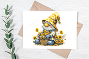 Whimsical Summer Gnome Clipart PNG, a Seasonal Illustration by Canvas Craft (Thumbnail 6 of 7)