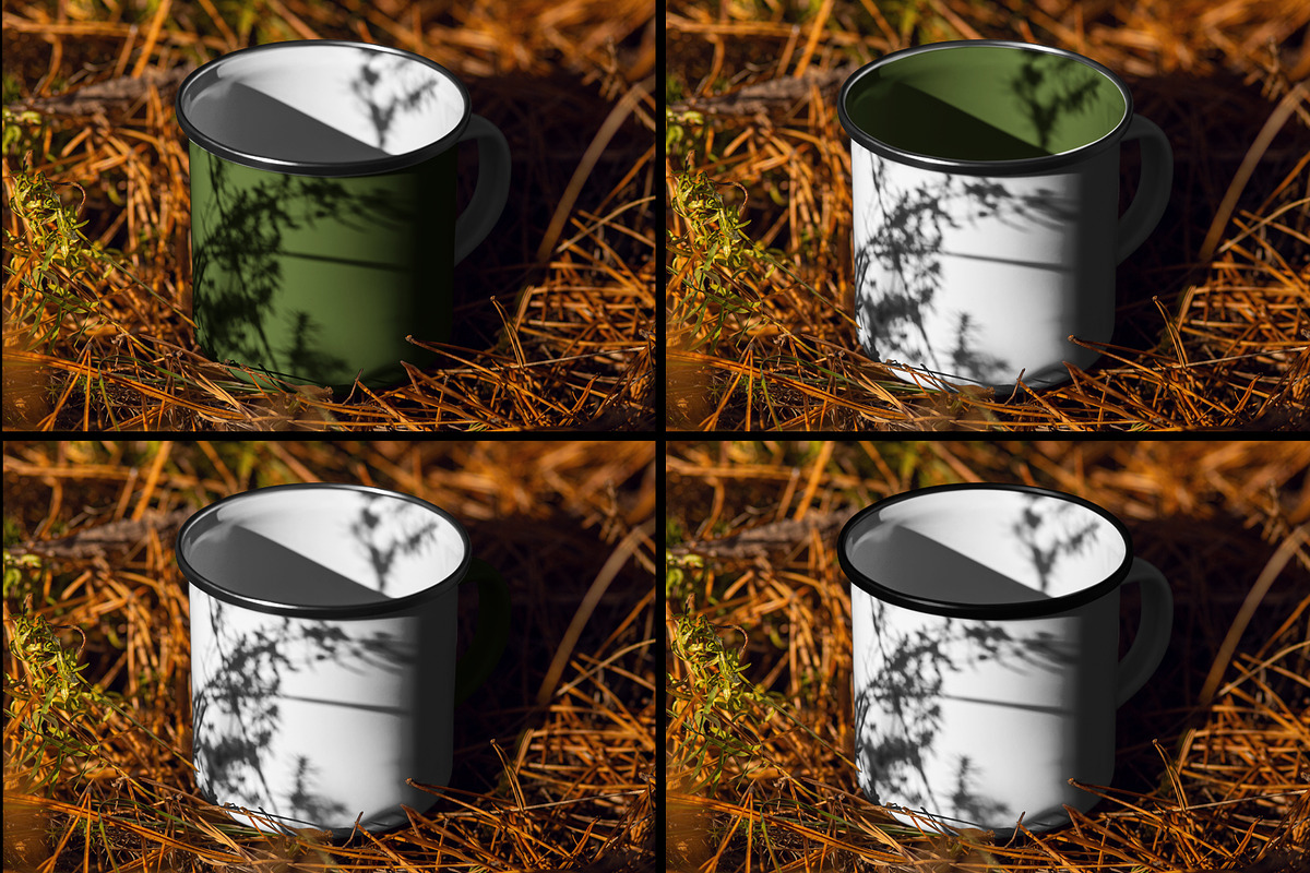 Mockup of Enamel Mug in the Hand, a Cups & Container Mockup by Grow Design Craft Studio (Photo 3 of 6)