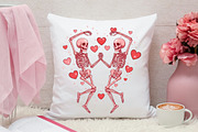 Valentine's Day Png Skeleton Heart, an Illustration by Canvas Craft (Thumbnail 4 of 7)