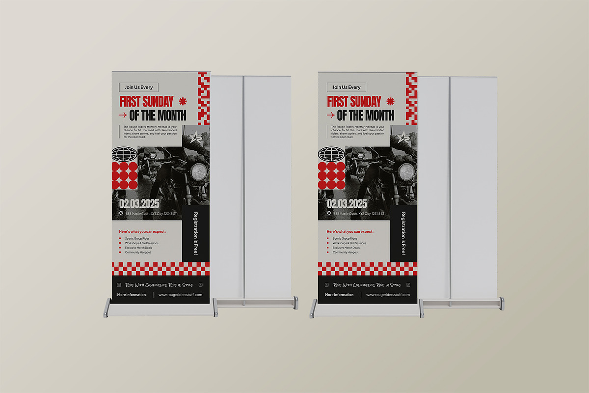 Rouge Riders - Roll Up Banner, a Print Template by StreaksideStd (Photo 1 of 3)