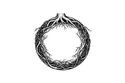 Hand Drawn Wreath Frame Bundle, an Illustration by yasushie (Thumbnail 30 of 51)
