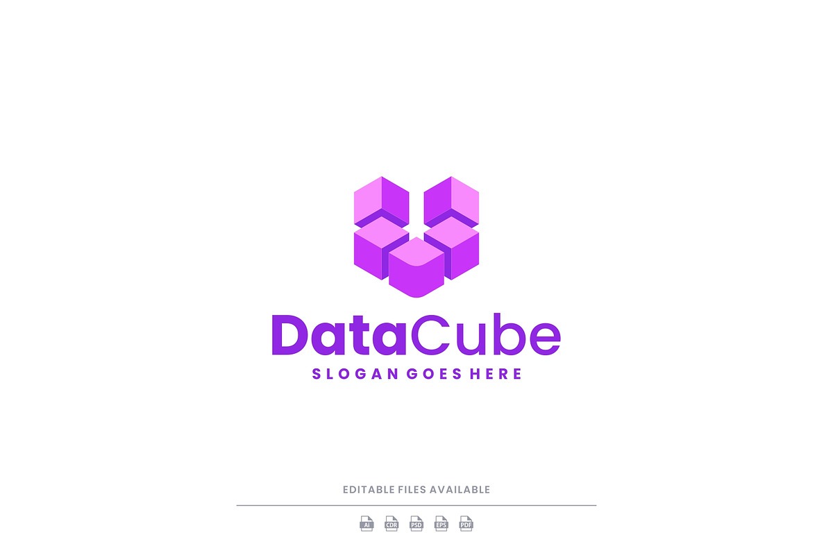 Flat Modern Cube Logo Design, a Branding & Logo Template by Artnivora.Std (Photo 1 of 4)