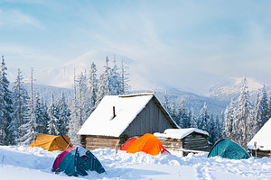 winter mountain landscape, a Nature Photo by YuriyB