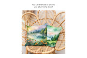 Watercolor Lake Landscapes Set 2, a Decorative Illustration by Kat's Artful Creations (Thumbnail 7 of 10)