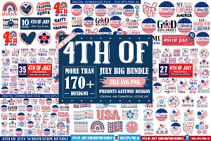 4th of july mega svg bundle ,170 des, an Object Graphic by GatewayDesign