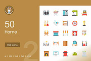 Home Flat Multicolor Icons, an Icon by IconBunny (Thumbnail 1 of 2)