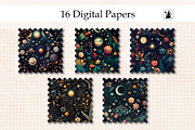 Celestial Boho Digital Paper, a Background Graphic by Pawsitively Aesthetic (Thumbnail 3 of 4)