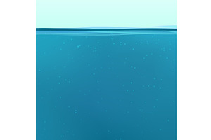a clean deep water background with, an Illustration by IfH