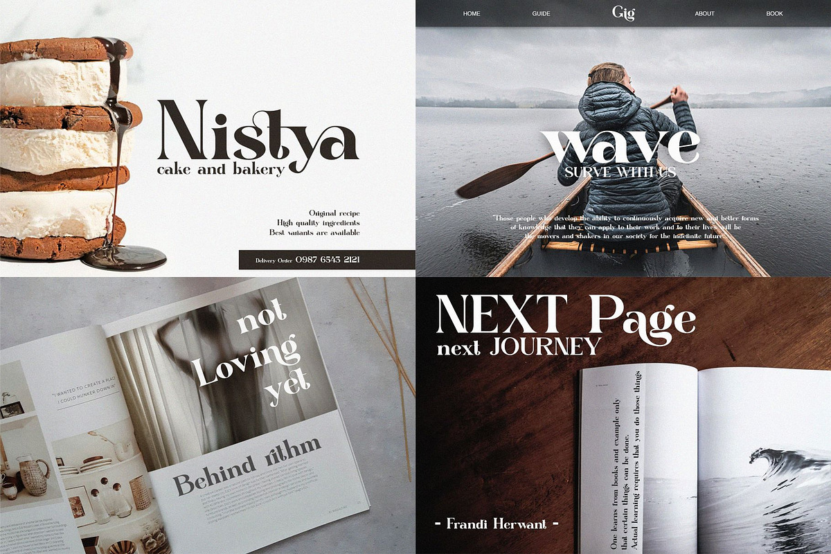 MODERN FONT BUNDLE, a Serif Font by Alfinart (Photo 12 of 15)