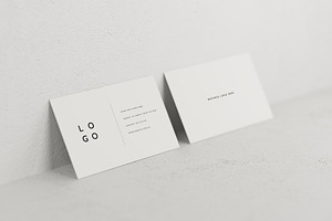 White Business Card Mockup Pack