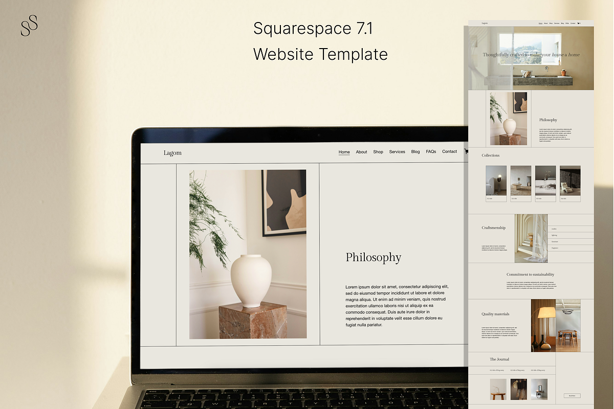 Squarespace E-commerce Website, a Squarespace Template by Skye Studio (Photo 1 of 6)