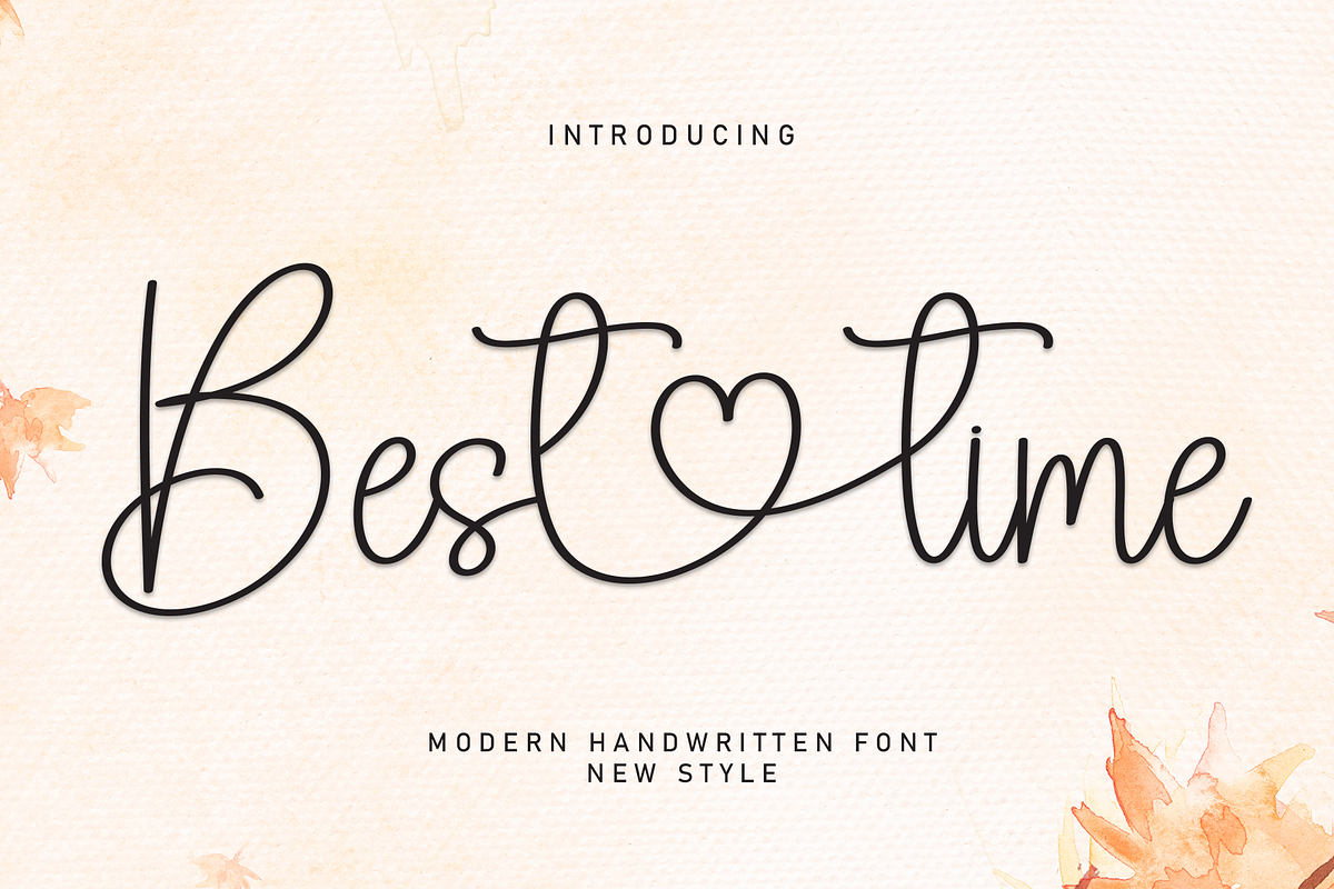 Best Time | Script Font, a Handwritten Font by Scratchones (Photo 1 of 9)