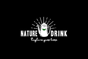 Retro kettle teapot for tavern Logo, a Branding & Logo Template by Atlantis X Nurman Arbai