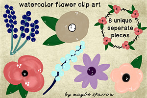 Painted Flower Clip Art
