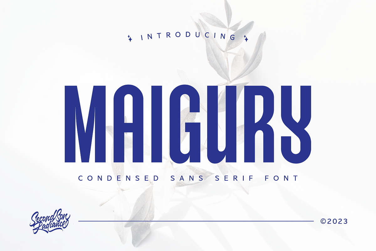 SS Maigury - Condensed Sans Font, a Sans Serif Font by Typocracy Studio (Photo 1 of 12)